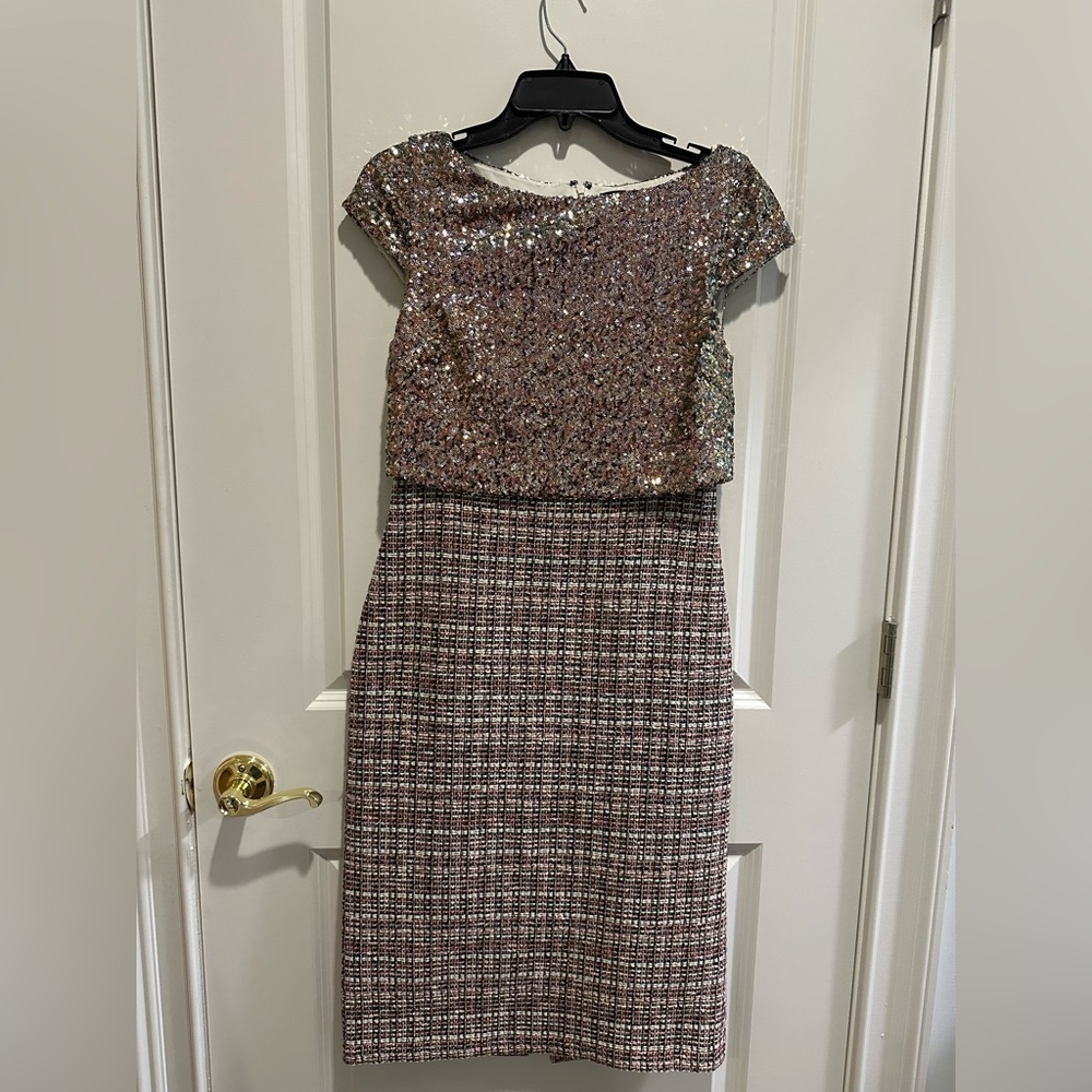 St. John Sequin Embellished Dress